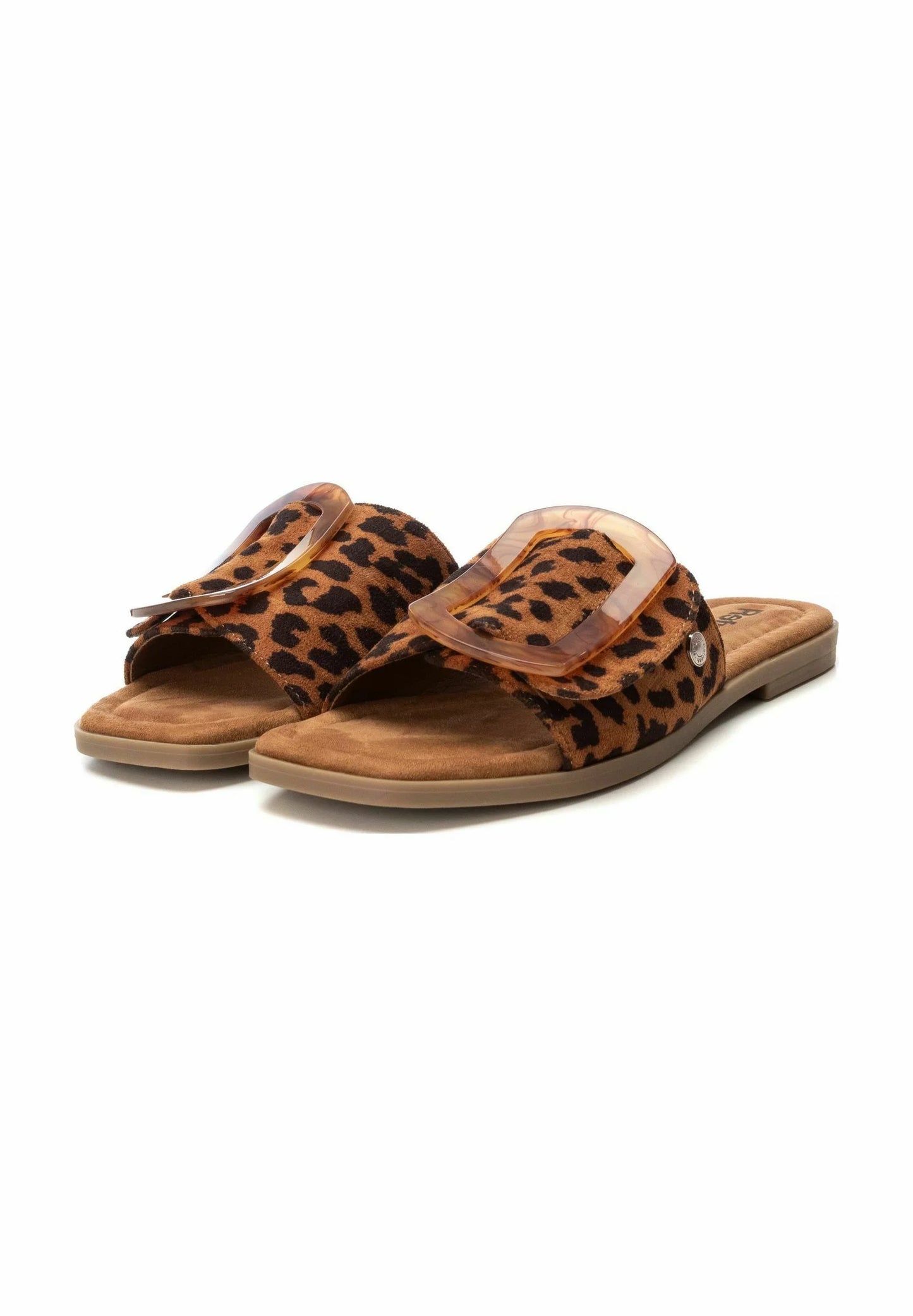 SLIDE SANDAL // Leopard Print