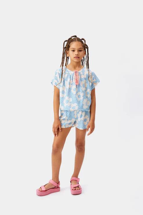 Blouse with Flower Print - Loja Real