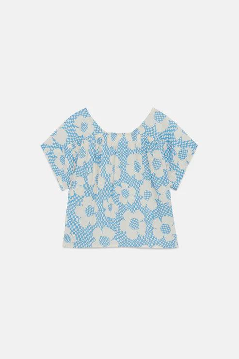 Blouse with Flower Print - Loja Real
