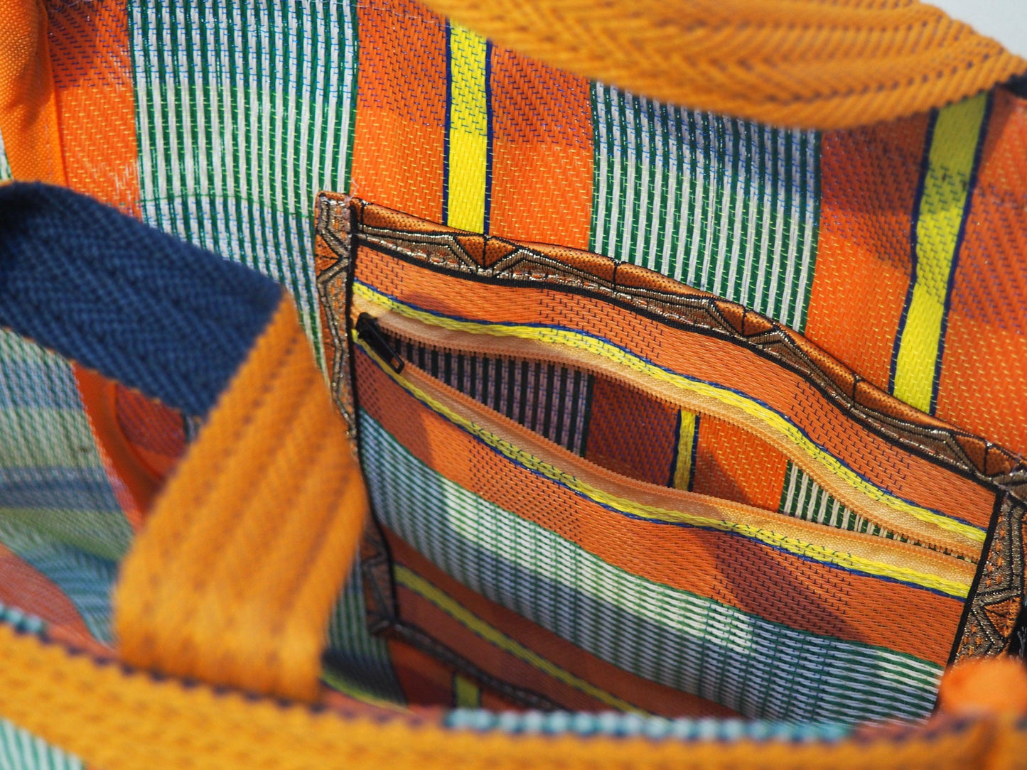 Colorful Striped Tote Bag - Loja Real