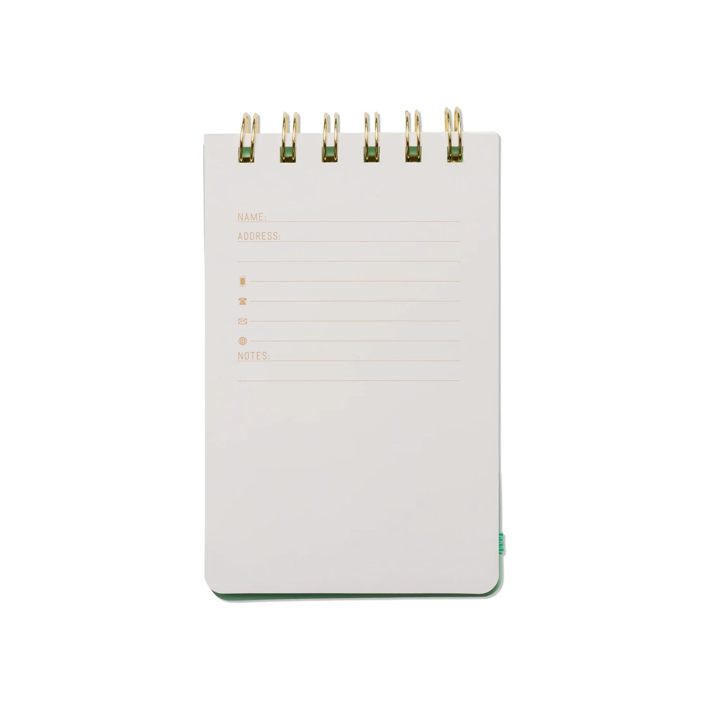 Bloco de notas divertido de bolso espiral pequeno