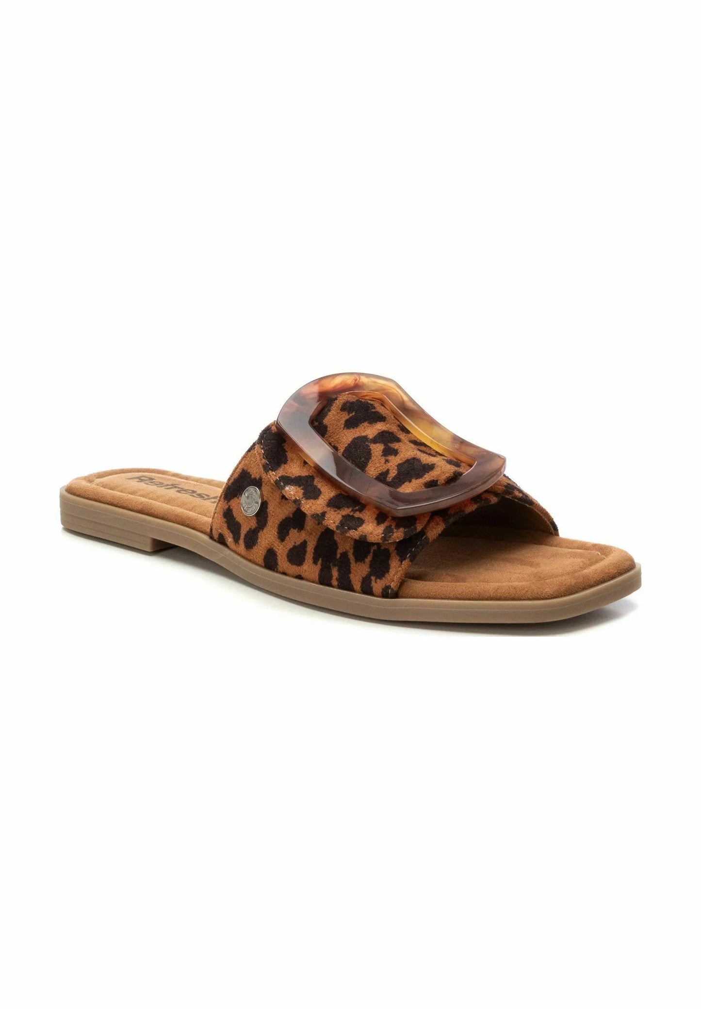 SLIDE SANDAL // Leopard Print