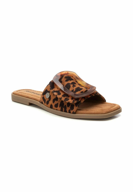 SLIDE SANDAL // Leopard Print