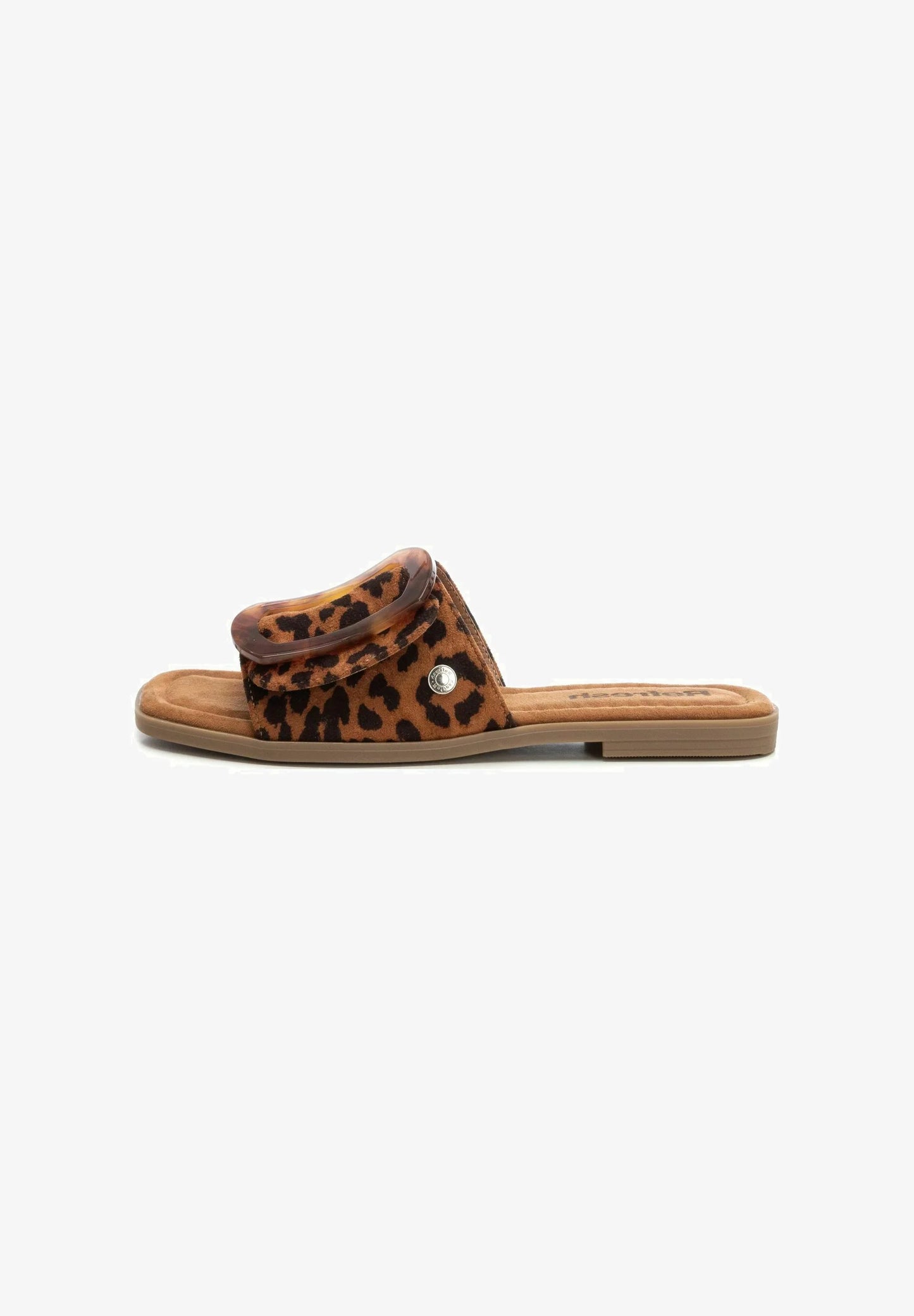 SLIDE SANDAL // Leopard Print
