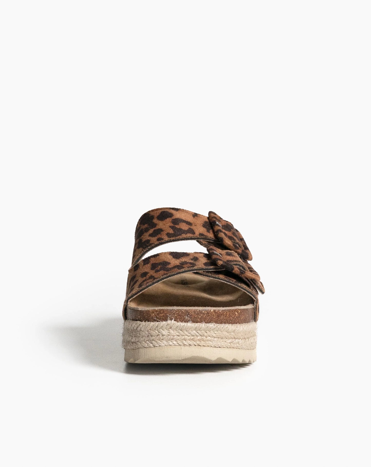 SUEDE SANDAL // Animal Print