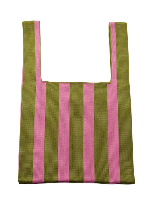 TOTE BAG // Green & Pink