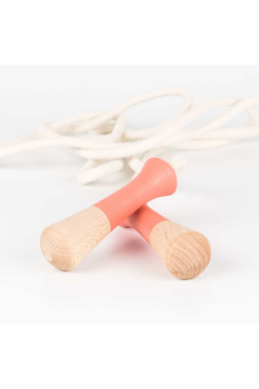 WOODEN JUMP ROPE // Pink