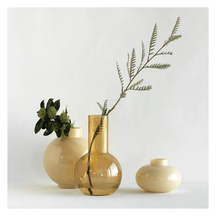 Vase Bella French Vanilla Recycled Glass - Loja Real