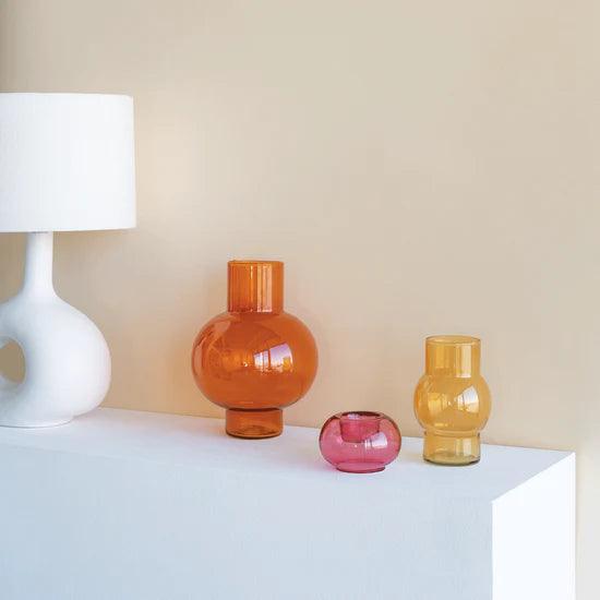 Vase Tummy Orange Rust - Loja Real