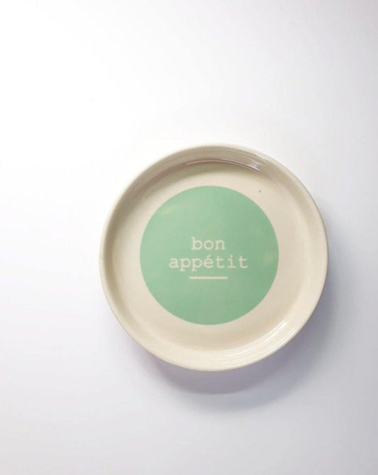 CERAMIC PLATE // Bon appétit - Loja Real