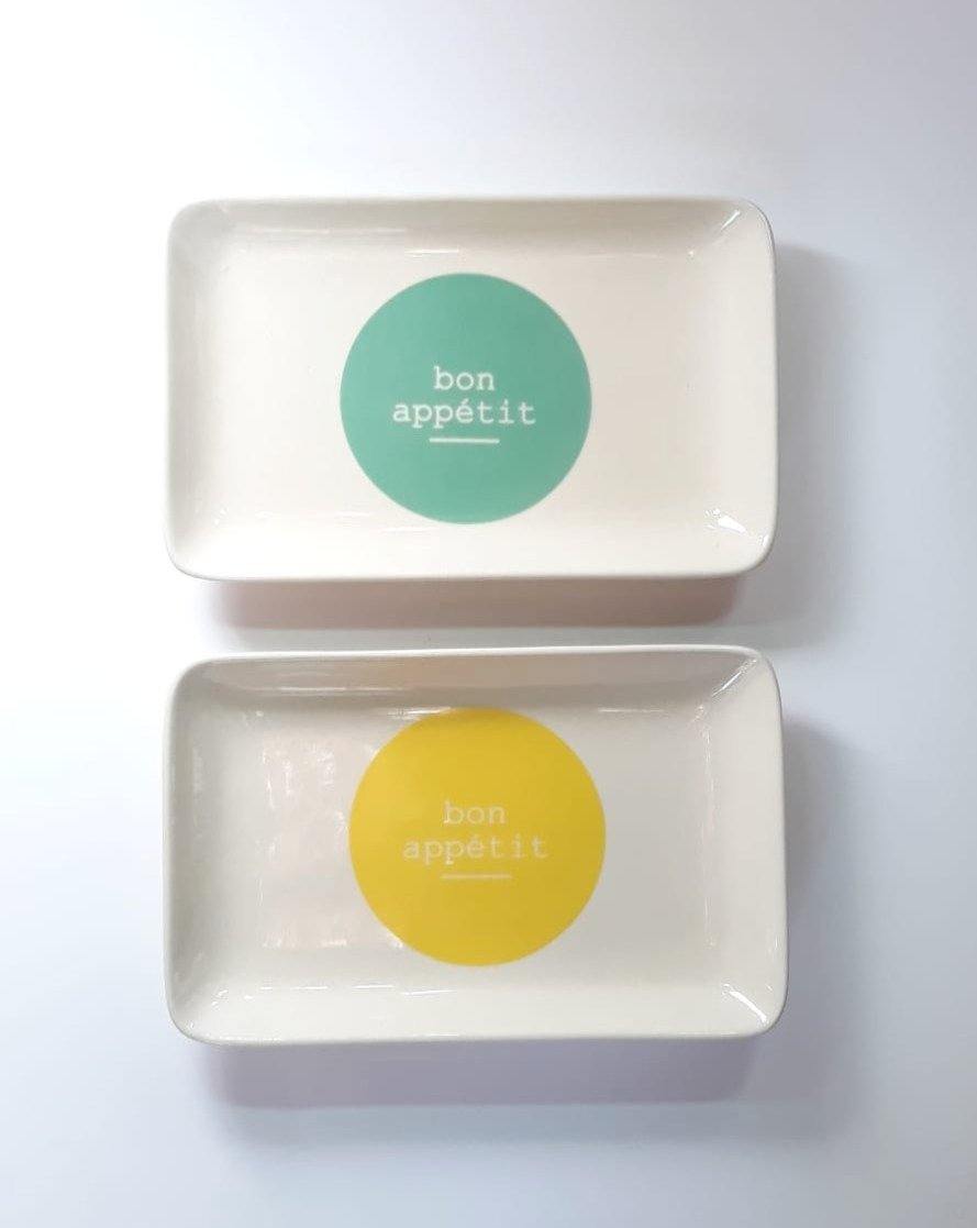 CERAMIC PLATE // Bon appétit - Loja Real