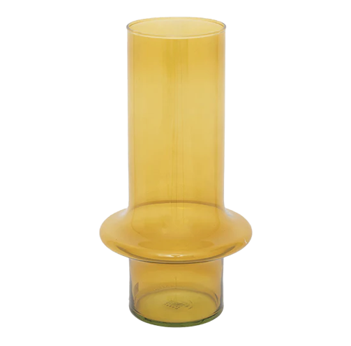 Vaso Amarelo Gema Vidro Reciclado
