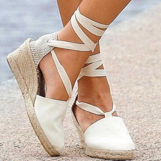 ESPADRILLES // Medium Wedge with Straps - Loja Real