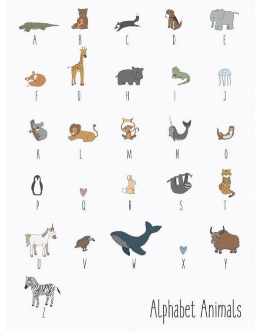 DECOR SIGN // Animal Alphabet - Loja Real