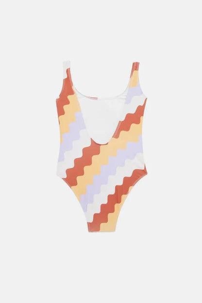 Swimsuit Zigzag Print - Loja Real