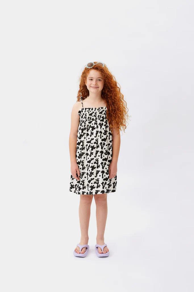 Dress Black and White print