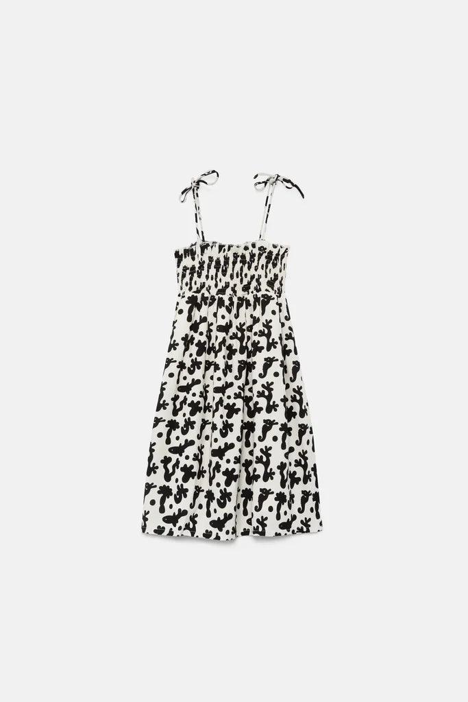 Dress Black and White print