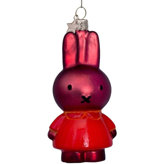 GLASS ORNAMENT  // Red Bunny