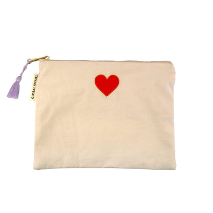 Embroidered Pouch Love