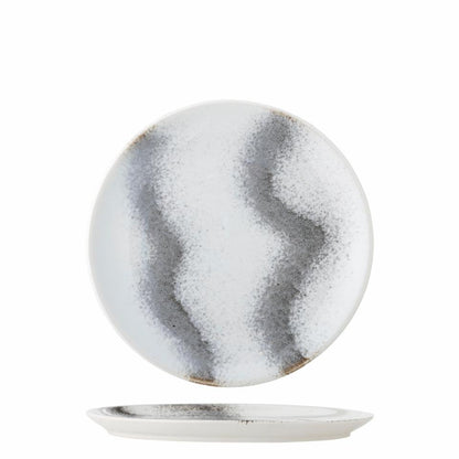 Paula Plate, Grey, Stoneware