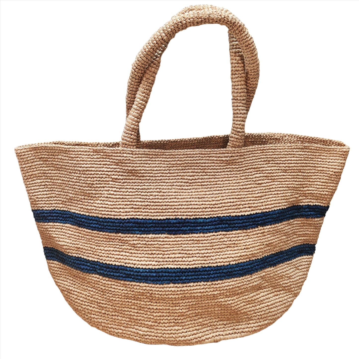 RAFFIA BAG // With Stripes