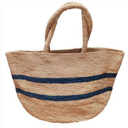 RAFFIA BAG // With Stripes