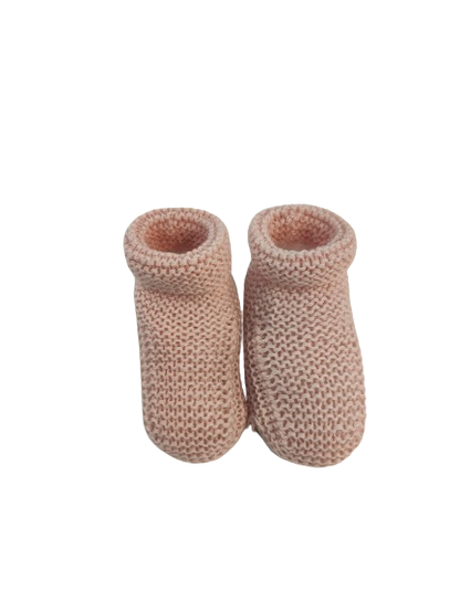 KNITTED BABY BOOTIES // Handmade in Cotton