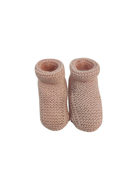 KNITTED BABY BOOTIES // Handmade in Cotton