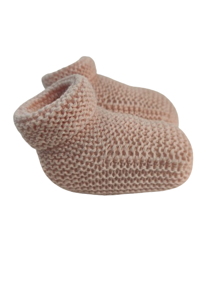 KNITTED BABY BOOTIES // Handmade in Cotton