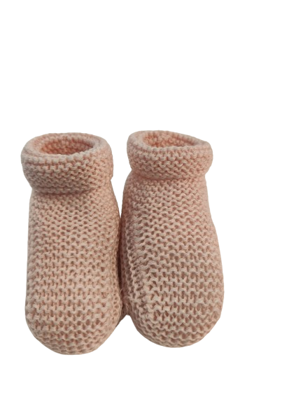 KNITTED BABY BOOTIES // Handmade in Cotton