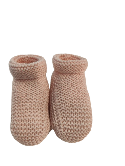 KNITTED BABY BOOTIES // Handmade in Cotton