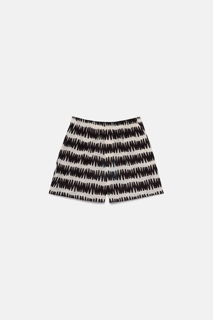 SHORT // Zigzag printed