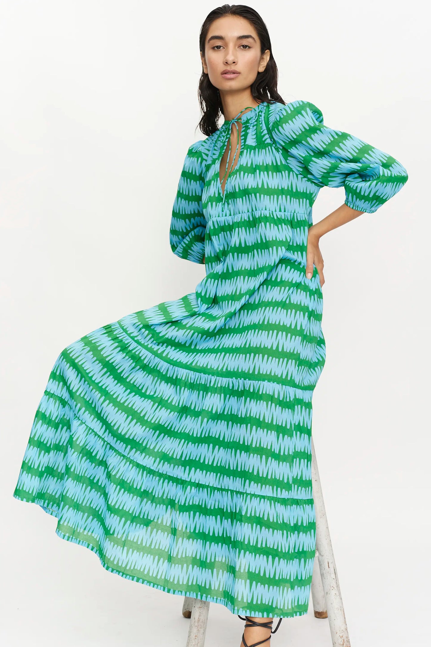 LONG DRESS // Summer Vibes striped print