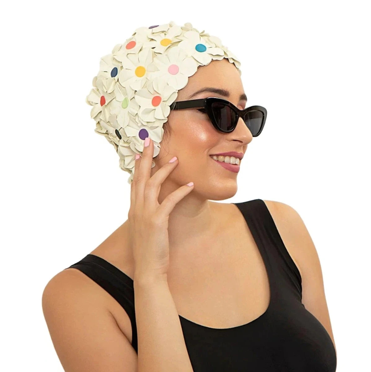 Swim cap flowers shop
