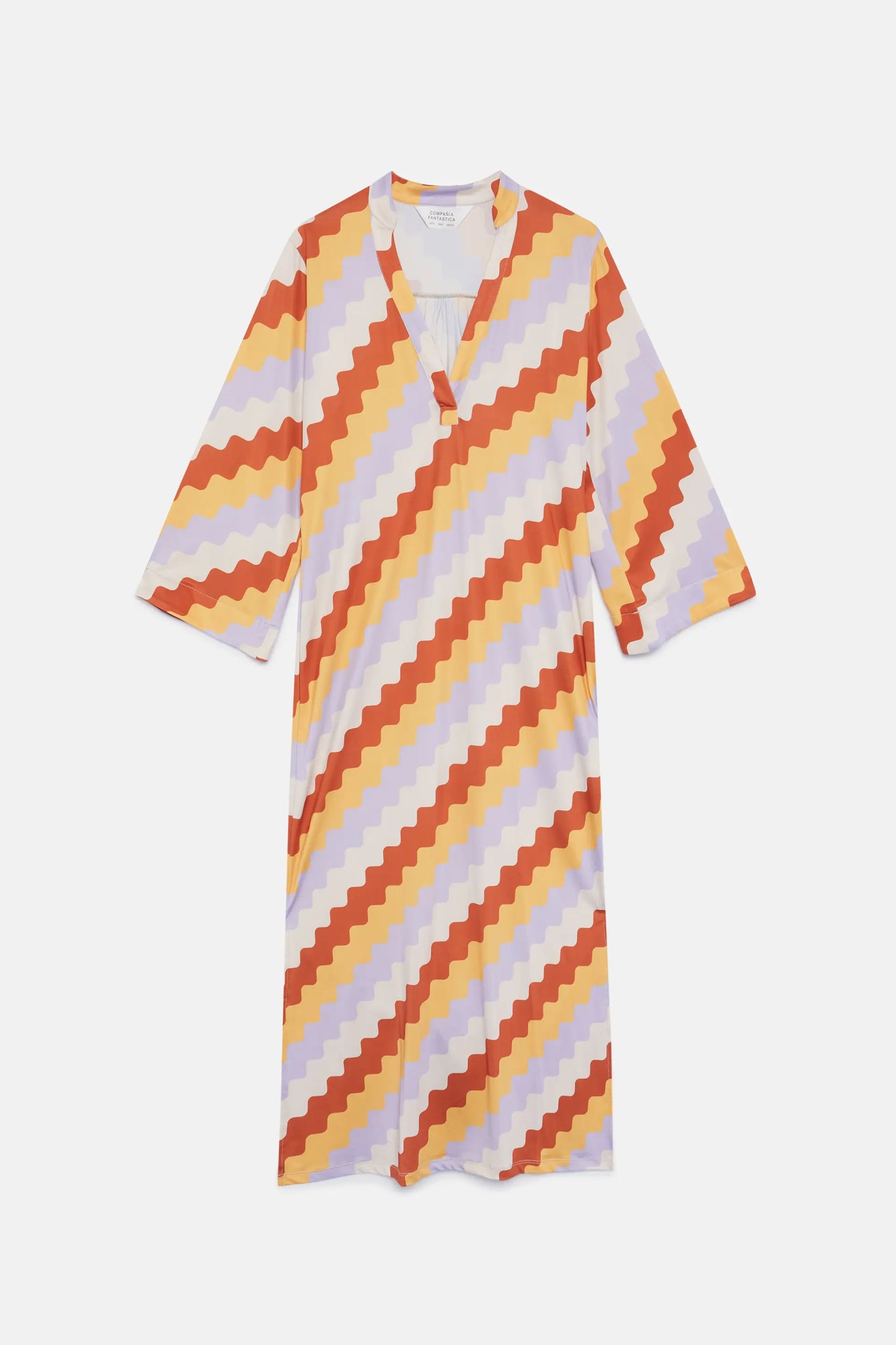 KAFTAN DRESS // Zigzag Print