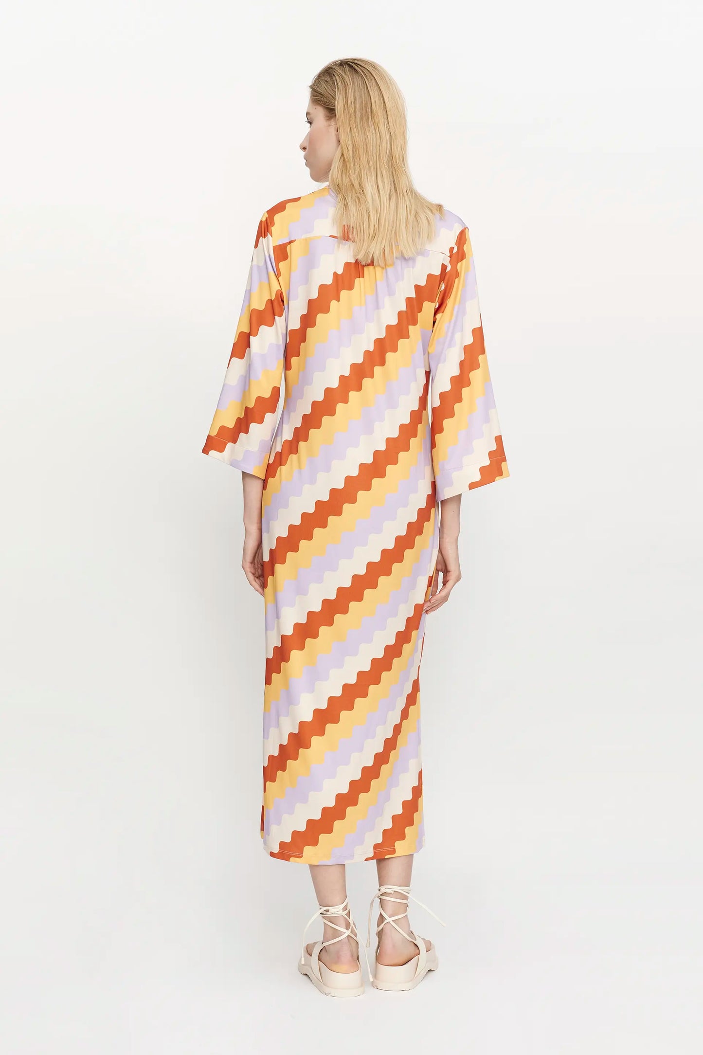 KAFTAN DRESS // Zigzag Print