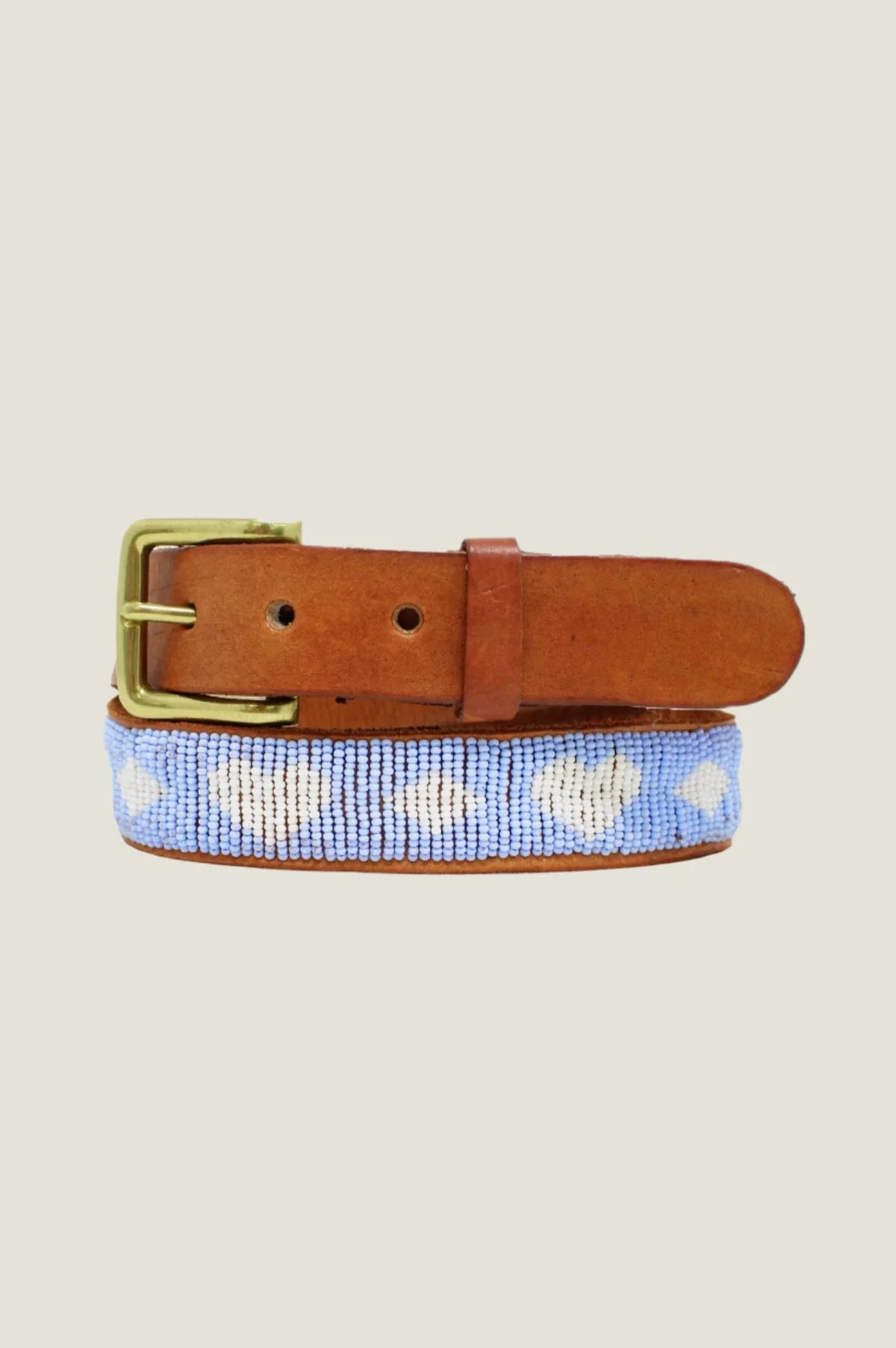 BEATED BELT // Sky