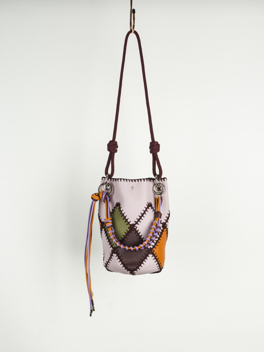 PATCHWORK LEATHER BAG // Handmade Crochet