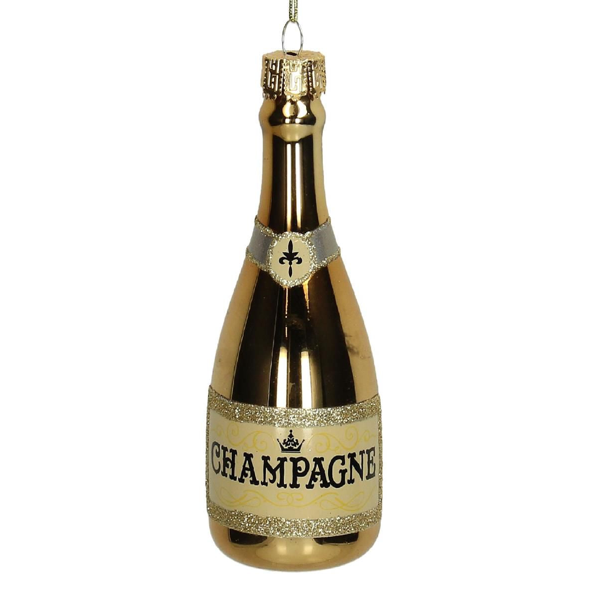 CHRISTMAS ORNAMENT // Champagne Bottle