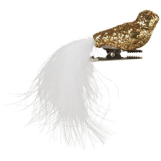 BIRD CLIP // With Gold Glitter