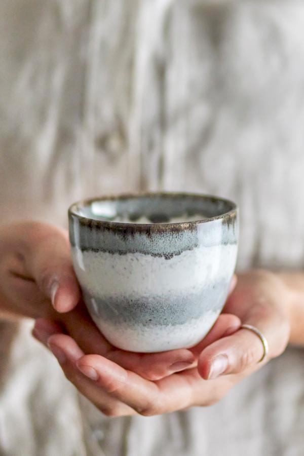 Paula Cup, Grey, Stoneware