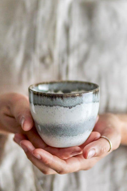 Paula Cup, Grey, Stoneware