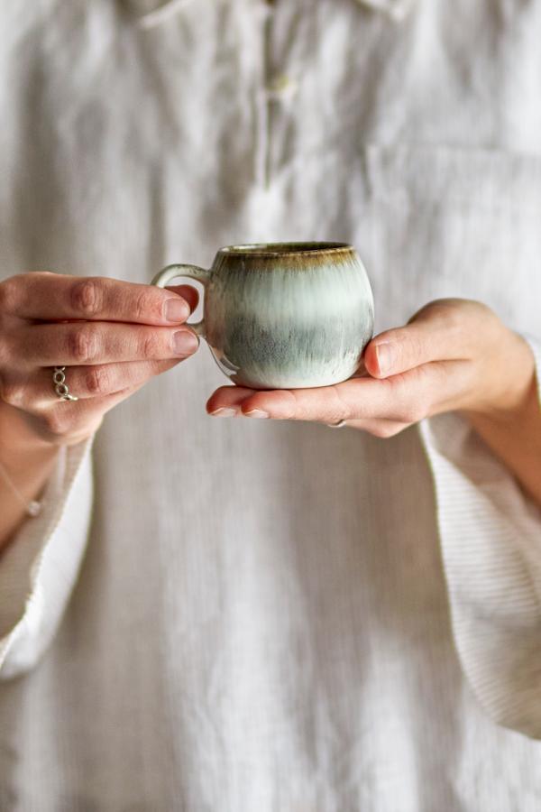 Paula Espresso Cup, Grey, Stoneware