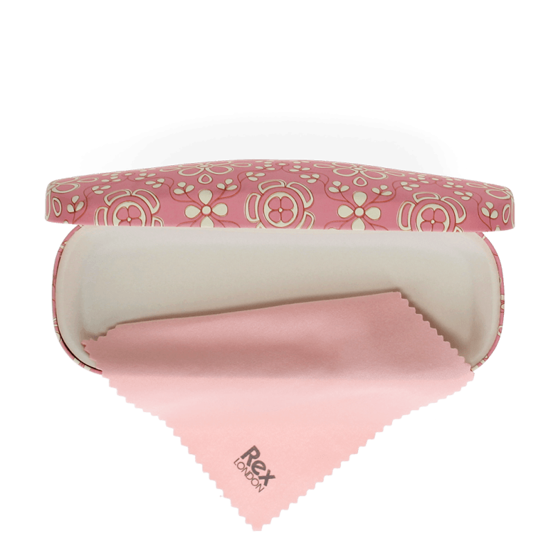 GLASSES CASE // Pink Flowers