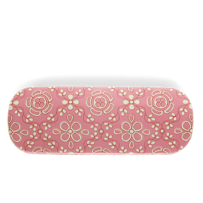 GLASSES CASE // Pink Flowers