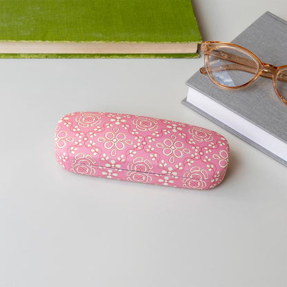 GLASSES CASE // Pink Flowers