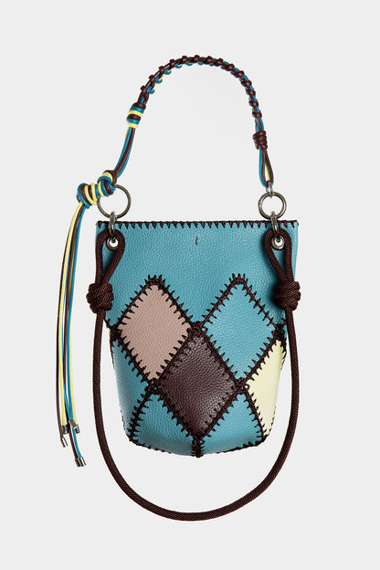 PATCHWORK LEATHER BAG // Handmade Crochet