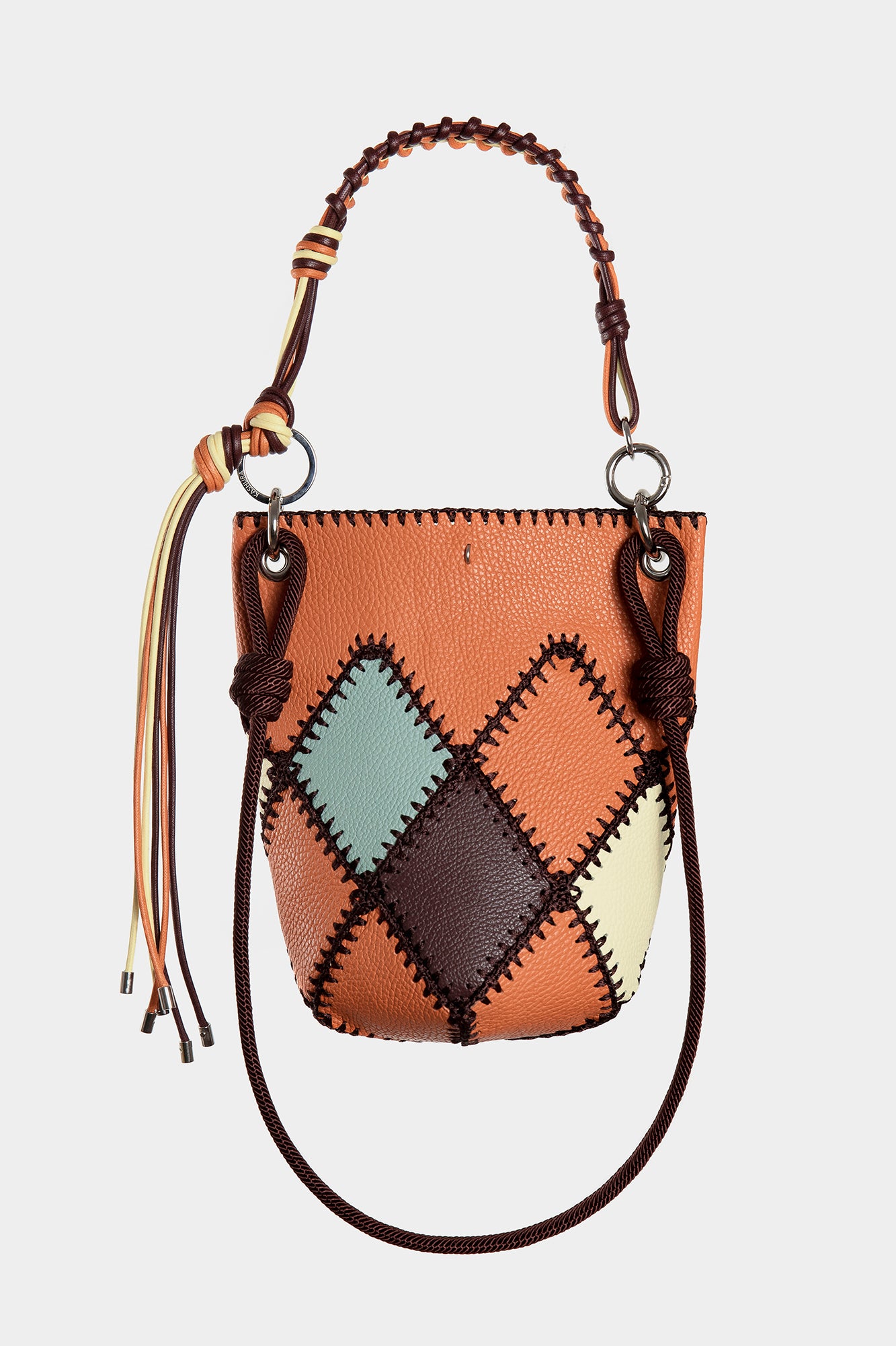 PATCHWORK LEATHER BAG // Handmade Crochet