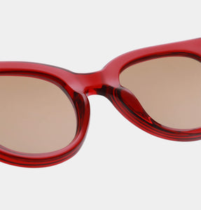 Lilly // Red Transparent Sunglasses
