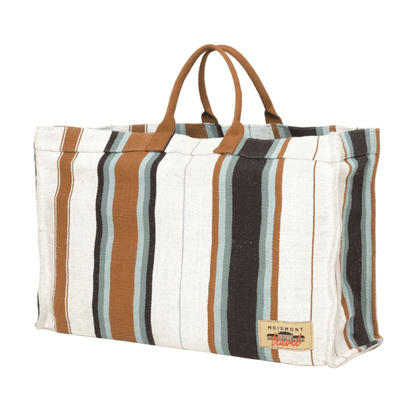 Large Tote Bag N°40 Stripes Seven Coffee - Loja Real